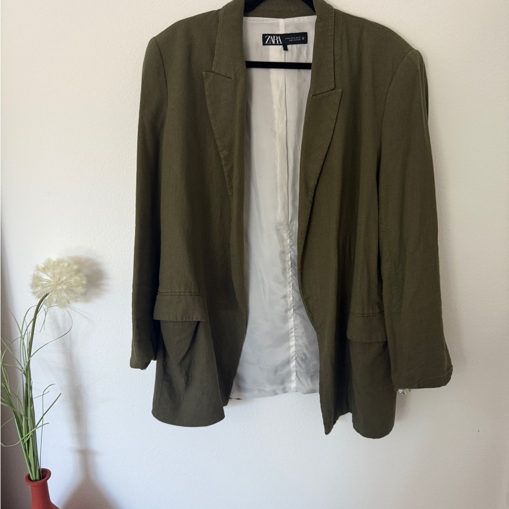 Zara Khaki Women's Blazer